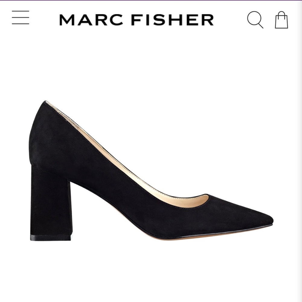 Marc fisher back block heels gently worn